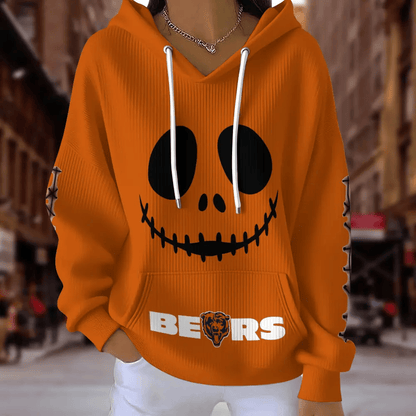 [SPECIAL OFFER] NEW CUSTOMIZED NFL26 CCB CHICAGO BEARS RIBBED HOODIE & SWEATSHIRT