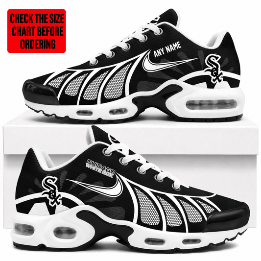 [FLASH SALE] NEW CUSTOMIZED MLB26 CWS CHICAGO WHITE SOX AIR MAX PLUS SNEAKERS