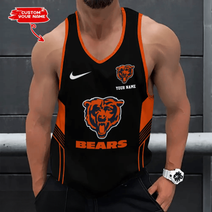 LIMITED EDITION - NEW CUSTOMIZED NFL26 CCB CHICAGO BEARS UNISEX TANK TOP