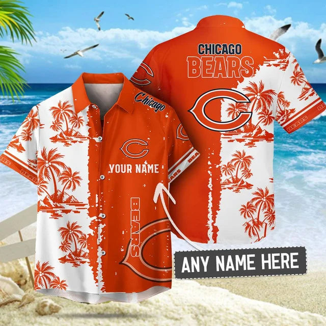 [SPECIAL OFFER] NEW CUSTOMIZED NFL26 CCB CHICAGO BEARS UNISEX HAWAIIAN SHIRT & SHORTS SET