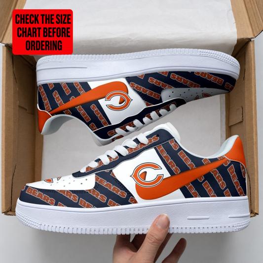 [SPECIAL OFFER] NEW CUSTOMIZED NFL26 CCB CHICAGO BEARS AF1 SHOES