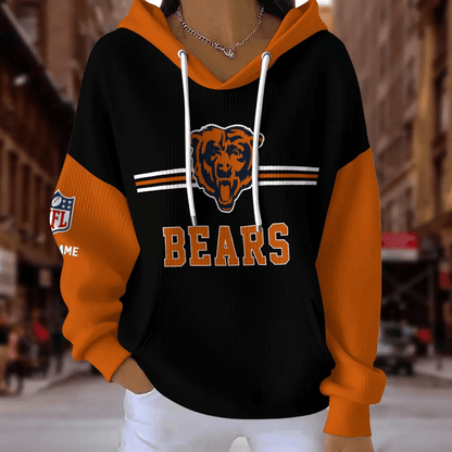 [SPECIAL OFFER] NEW CUSTOMIZED NFL26 CCB CHICAGO BEARS RIBBED HOODIE & SWEATSHIRT