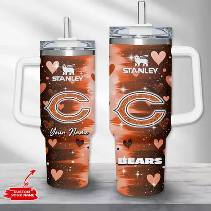 [SPECIAL OFFER] NEW CUSTOMIZED NFL26 CCB CHICAGO BEARS HALLOWEEN  40OZ TUMBLER