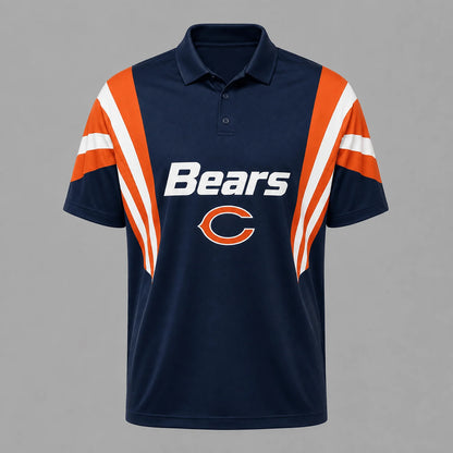 [SPECIAL OFFER] NEW CUSTOMIZED NFL26 CCB CHICAGO BEARS POLO SHIRT