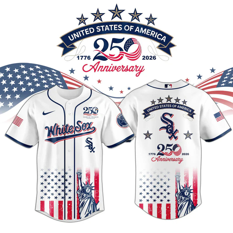 [FLASH SALE] NEW CUSTOMIZED MLB26 CWS CHICAGO WHITE SOX BASEBALL JERSEY