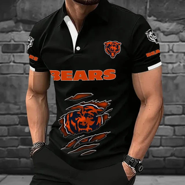 [SPECIAL OFFER] NEW CUSTOMIZED NFL26 CCB CHICAGO BEARS POLO SHIRT