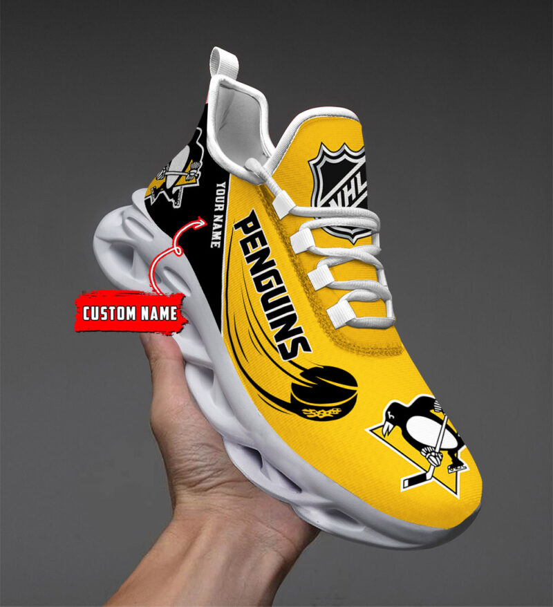 [SUPER SALE] NEW CUSTOMIZED NHL26 PBP PITTSBURGH PENGUINS CLUNKY SNEAKERS