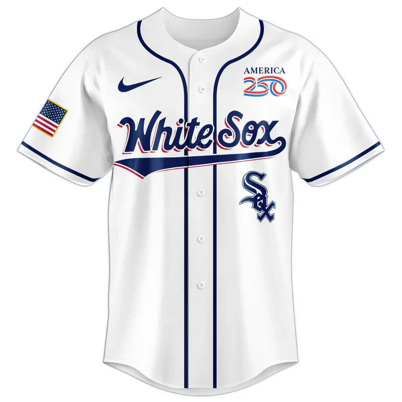 [FLASH SALE] NEW CUSTOMIZED MLB26 CWS CHICAGO WHITE SOX BASEBALL JERSEY