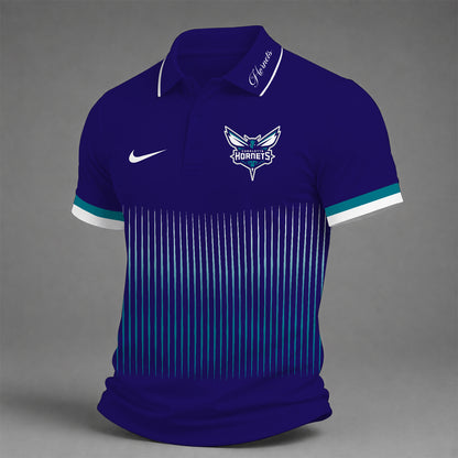 [HOT DEAL] NEW CUSTOMIZED NBA27 CHO CHARLOTTE HORNETS POLO SHIRT