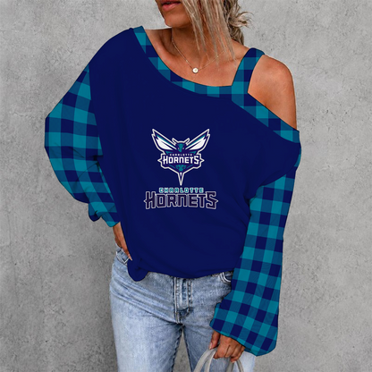 [HOT DEAL] NEW CUSTOMIZED NBA27 CHO CHARLOTTE HORNETS DROP SHOULDER SWEATSHIRT