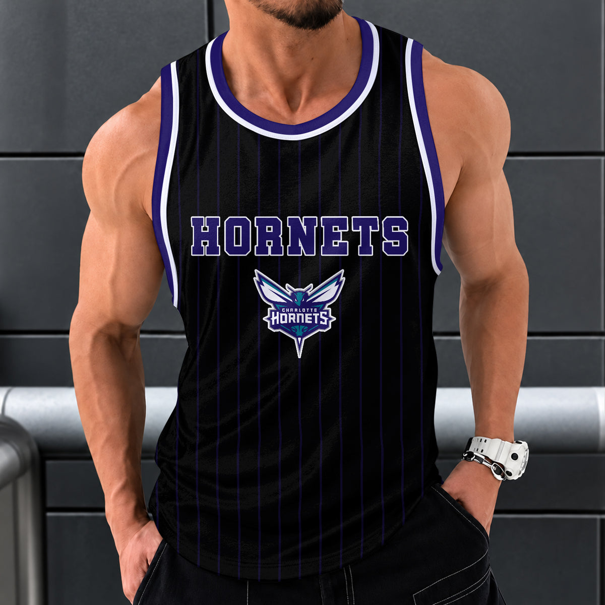 [HOT DEAL] NEW CUSTOMIZED NBA27 CHO CHARLOTTE HORNETS UNISEX TANK TOP