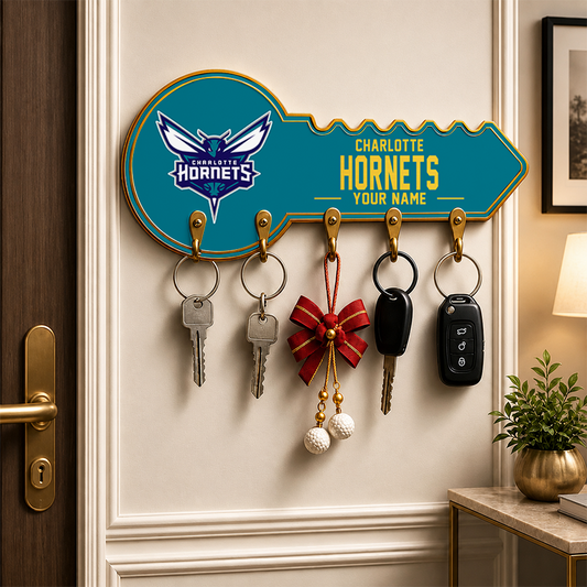 [HOT DEAL] NEW CUSTOMIZED NBA27 CHO CHARLOTTE HORNETS WALL KEY HOLDER FOR HOME