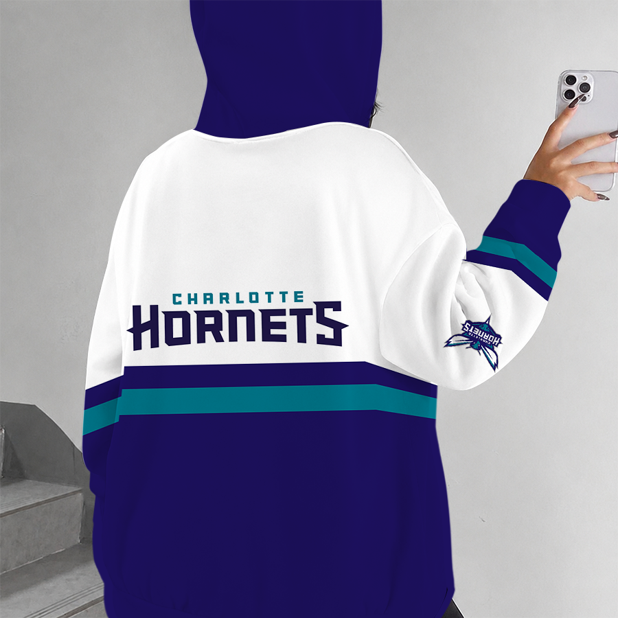 [HOT DEAL] NEW CUSTOMIZED NBA27 CHO CHARLOTTE HORNETS ZIP HOODIE