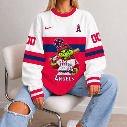 [FLASH SALE] NEW CUSTOMIZED MLB27 LAA LOS ANGELES ANGELS UNISEX SWEATSHIRT