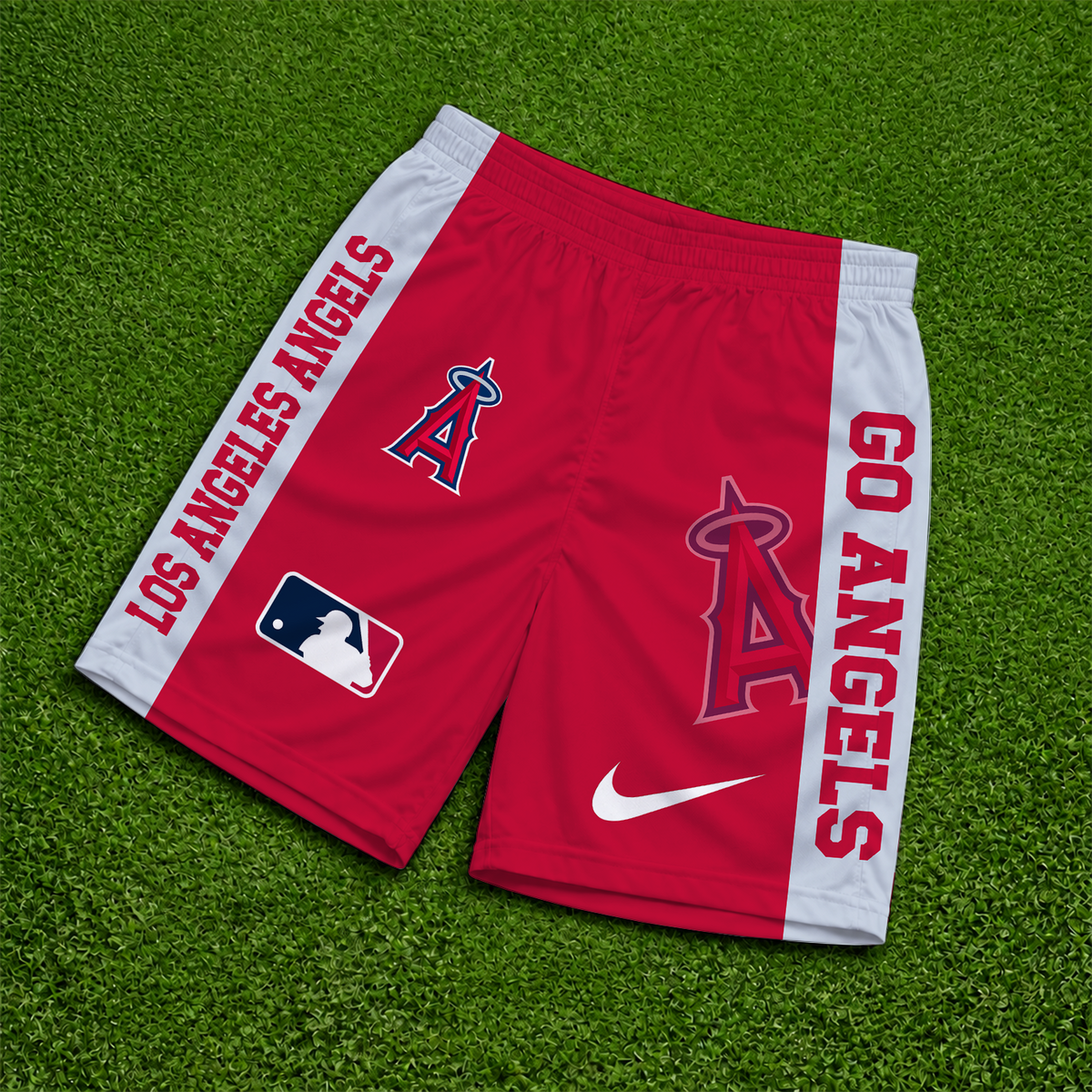 [FLASH SALE] NEW PREMIUM MLB27 LAA LOS ANGELES ANGELS SHORT PANTS