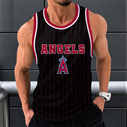 [FLASH SALE] NEW CUSTOMIZED MLB27 LAA LOS ANGELES ANGELS UNISEX TANK TOP