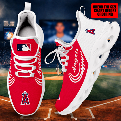 [FLASH SALE] NEW CUSTOMIZED MLB27 LAA LOS ANGELES ANGELS MAX SOUL SHOES