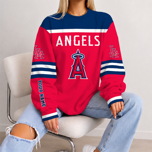 [FLASH SALE] NEW CUSTOMIZED MLB27 LAA LOS ANGELES ANGELS UNISEX SWEATSHIRT