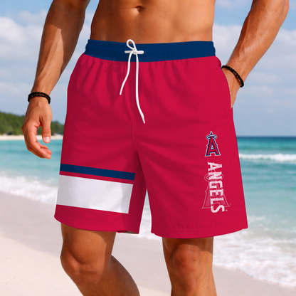 [FLASH SALE] NEW PREMIUM MLB27 LAA LOS ANGELES ANGELS BASEBALL SHORT PANTS