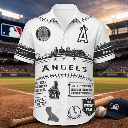 [FLASH SALE] NEW CUSTOMIZED MLB27 LAA LOS ANGELES ANGELS UNISEX HAWAIIAN SHIRT