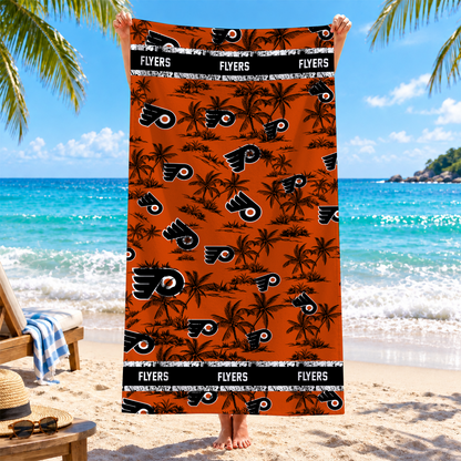 [SUPER SALE] NEW CUSTOMIZED NHL27 PPF PHILADELPHIA FLYERS BEACH TOWEL
