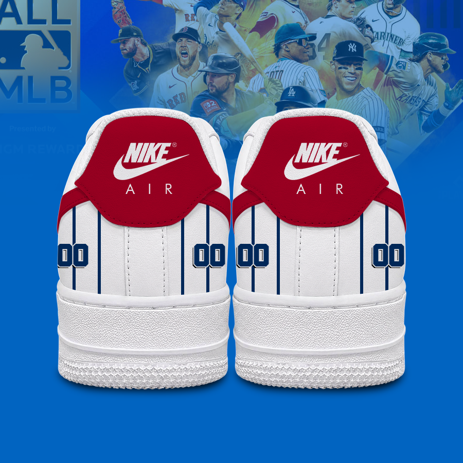 [FLASH SALE] NEW CUSTOMIZED MLB27 LAA LOS ANGELES ANGELS AF1 SHOES
