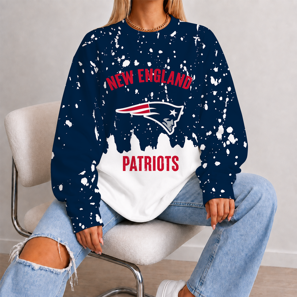 [SPECIAL OFFER] NEW CUSTOMIZED NFL27 NEP NEW ENGLAND PATRIOTS UNISEX SWEATSHIRT
