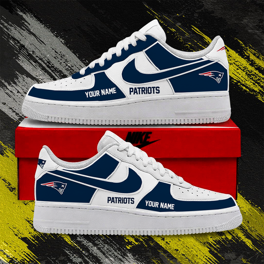 [SPECIAL OFFER] NEW CUSTOMIZED NFL27 NEP NEW ENGLAND PATRIOTS AF1 SHOES