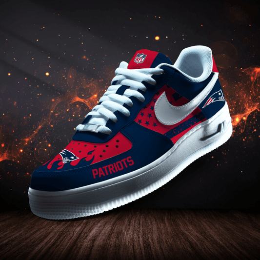 LIMITED EDITION - NEW CUSTOMIZED NFL27 NEP NEW ENGLAND PATRIOTS AF1 SNEAKERS