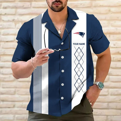 [SPECIAL OFFER] NEW CUSTOMIZED NFL27 NEP NEW ENGLAND PATRIOTS HAWAIIAN SHIRT