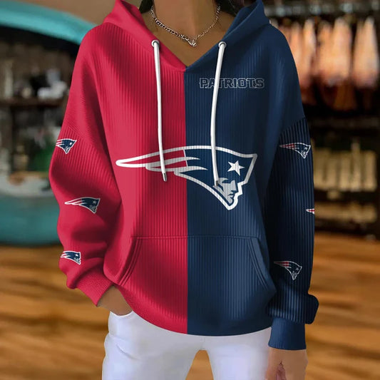 [SPECIAL OFFER] NEW CUSTOMIZED NFL27 NEP NEW ENGLAND PATRIOTS RIBBED HOODIE & SWEATSHIRT