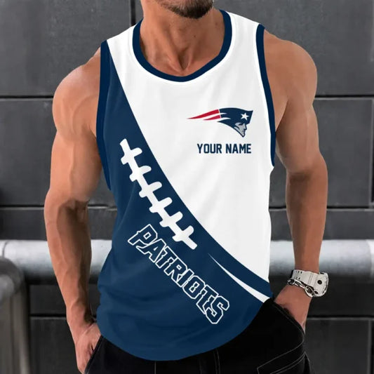 [SPECIAL OFFER] NEW CUSTOMIZED NFL27 NEP NEW ENGLAND PATRIOTS UNISEX TANK TOP