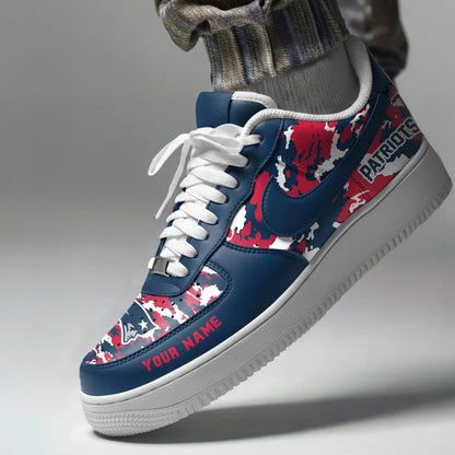 [SPECIAL OFFER] NEW CUSTOMIZED NFL27 NEP NEW ENGLAND PATRIOTS AF1 SNEAKERS