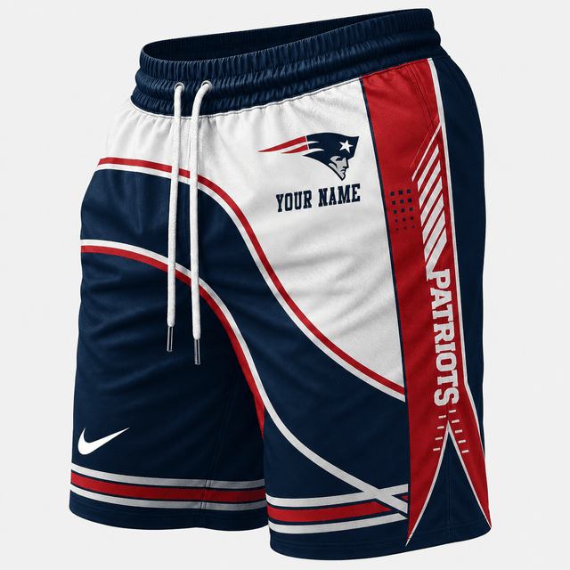 [SPECIAL OFFER] NEW CUSTOMIZED NFL27 NEP NEW ENGLAND PATRIOTS SHORT PANTS