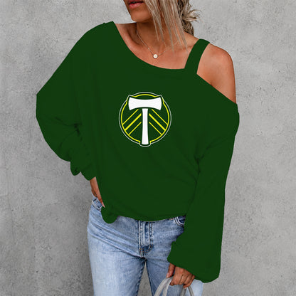 [FAN EXCLUSIVE] NEW CUSTOMIZED MLS27 PLT PORTLAND TIMBERS DROP SHOULDER SWEATSHIRT