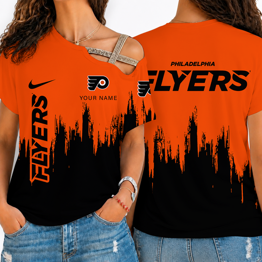 [SUPER SALE] NEW CUSTOMIZED NHL27 PPF PHILADELPHIA FLYERS SHOULDER SHIRT