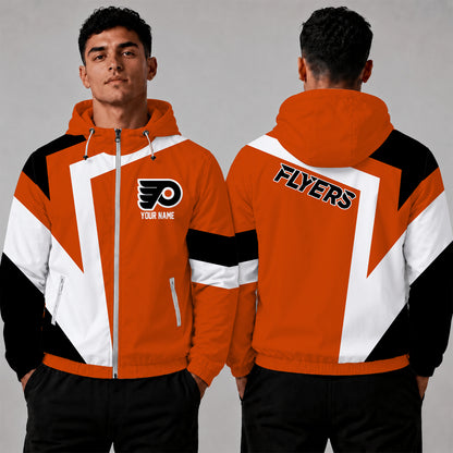 [SUPER SALE] NEW CUSTOMIZED NHL27 PPF PHILADELPHIA FLYERS WINDBREAKER JACKET