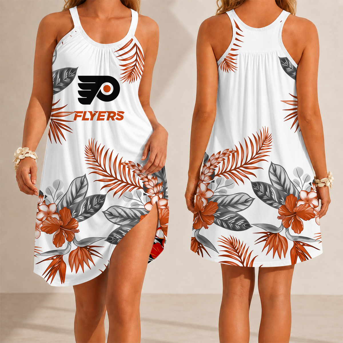 [SUPER SALE] NEW CUSTOMIZED NHL27 PPF PHILADELPHIA FLYERS CAMISOLE DRESS