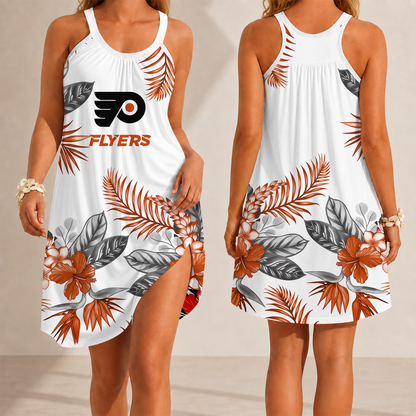 [SUPER SALE] NEW CUSTOMIZED NHL27 PPF PHILADELPHIA FLYERS CAMISOLE DRESS