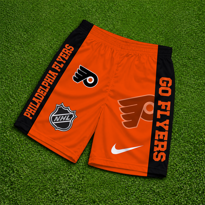 [SUPER SALE] NEW CUSTOMIZED NHL27 PPF PHILADELPHIA FLYERS SHORT PANTS