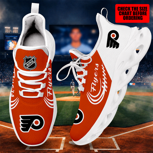 [SUPER SALE ] NEW CUSTOMIZED NHL27 PPF PHILADELPHIA FLYERS MAX SOUL SHOES
