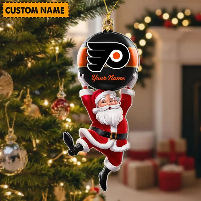 [SUPER SALE] NEW CUSTOMIZED NHL27 PPF PHILADELPHIA FLYERS CHRISTMAS ACRYLIC ORNAMENT