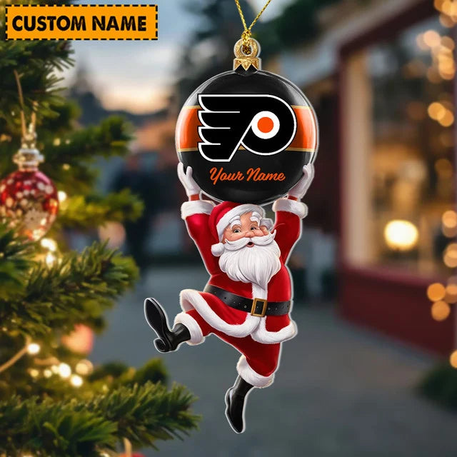 [SUPER SALE] NEW CUSTOMIZED NHL27 PPF PHILADELPHIA FLYERS CHRISTMAS ACRYLIC ORNAMENT