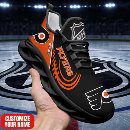 [SUPER SALE] NEW CUSTOMIZED NHL27 PPF PD FLYERS PREMIUM CLUNKY SNEAKERS
