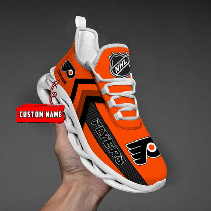 [SUPER SALE ] NEW CUSTOMIZED NHL27 BFS PHILADELPHIA FLYERS MAX SOUL SHOES