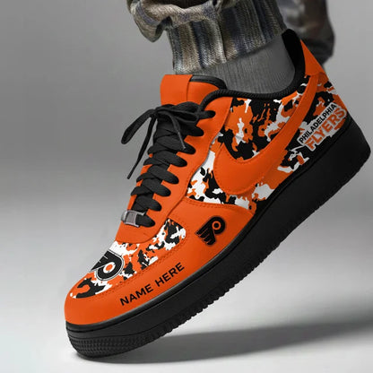 [SUPER SALE] NEW CUSTOMIZED NHL27 BFS PHILADELPHIA FLYERS AF1 SHOES
