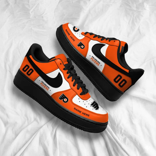 [SUPER SALE] NEW CUSTOMIZED NHL27 PPF PHILADELPHIA FLYERS AF1 SHOES