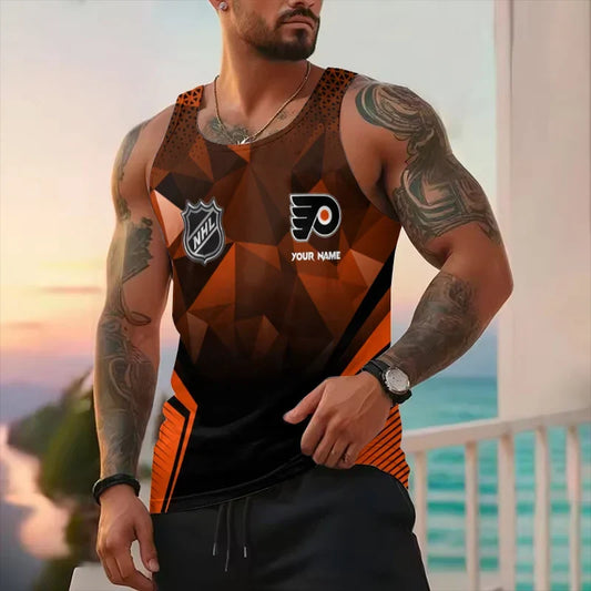 [SUPER SALE] NEW CUSTOMIZED NHL27 PPF PHILADELPHIA FLYERS UNISEX TANK TOP