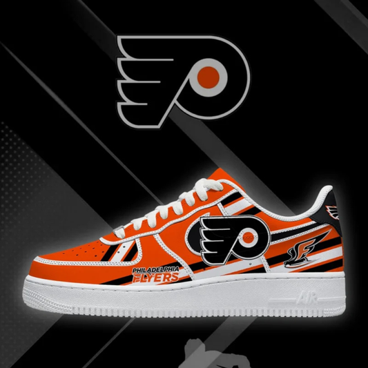 LIMITED EDITION - NEW CUSTOMIZED NHL27 BFS PHILADELPHIA FLYERS AF1 SHOES