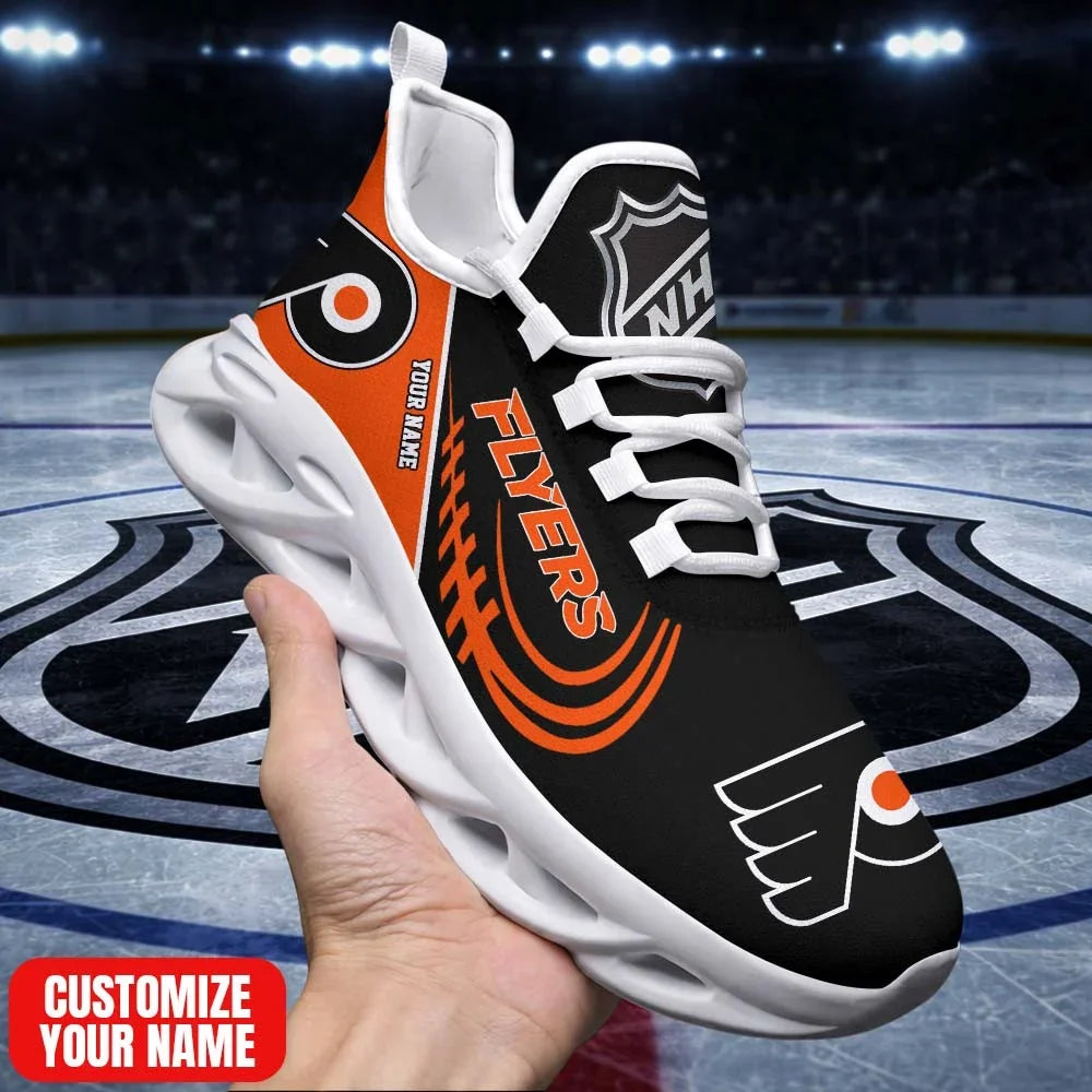 [SUPER SALE] NEW CUSTOMIZED NHL27 PPF PD FLYERS PREMIUM CLUNKY SNEAKERS